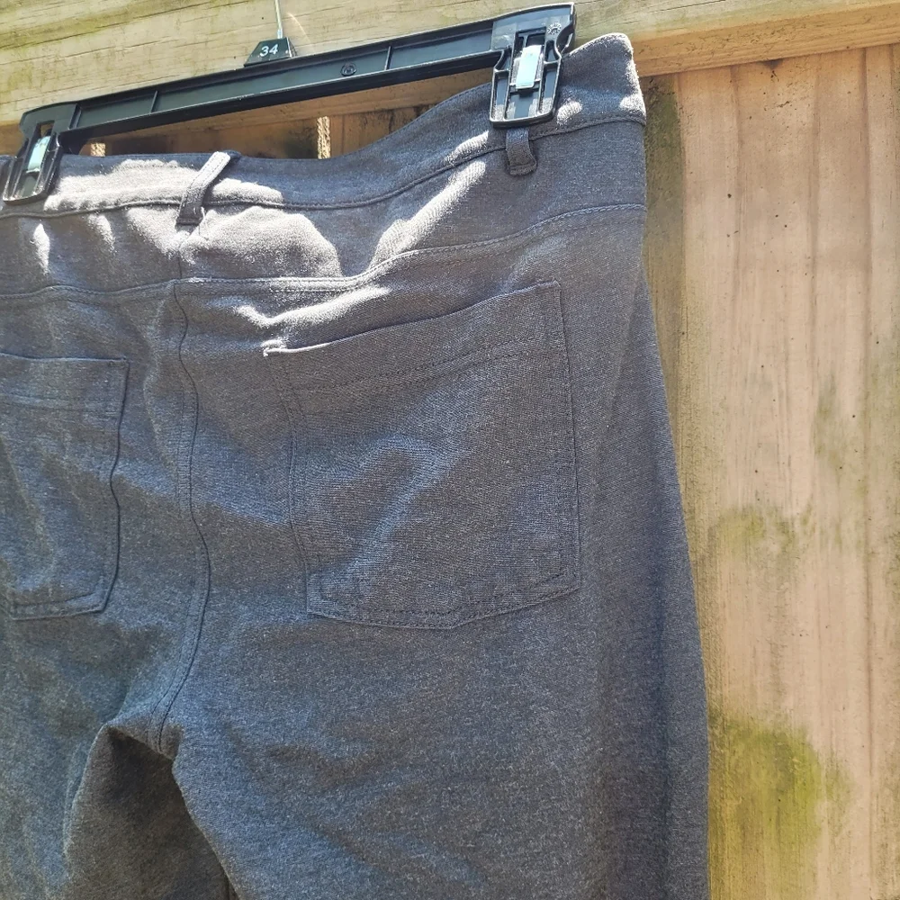 Athleta Avenue Ponte Skinny‎ Knit Pants Charcoal Gray Size 8